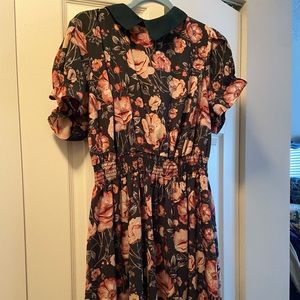 SOLD ON FB Jessy B Green Floral Dress